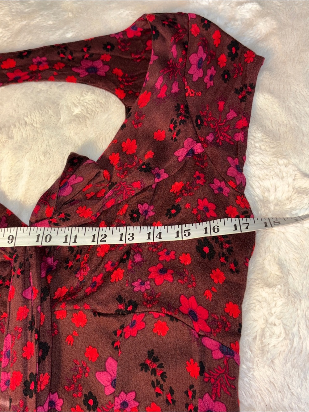 Free People 'It Takes Two' floral skater dress Low Back Size Large - Picture 9 of 10